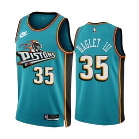 Dres Detroit Pistons Marvin Bagley III 35 Nike 2022-23 Classic Edition Teal Swingman